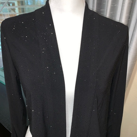 Calving Klein sparkling short cardigan black - Picture 4 of 8